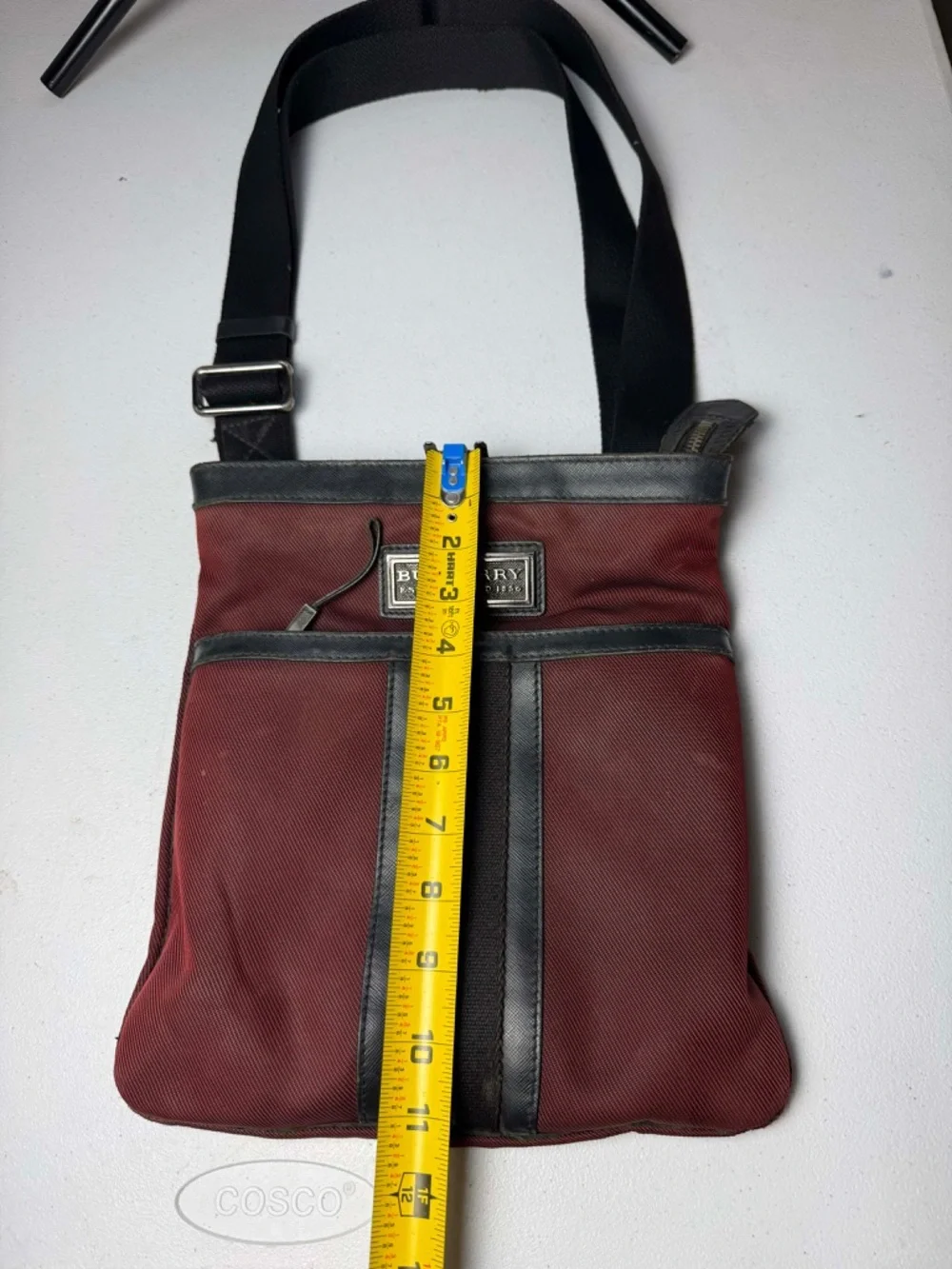 BURBERRY Shoulder Messenger Bag Black Unisex Crossbody Tablet Perfect Condition - Picture 3 of 12